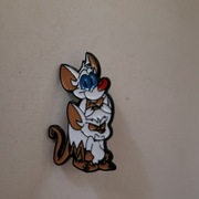 przypinka pin metalowy PINKY i MÓZG