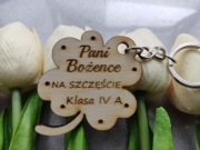 Breloczek koniczynka prezent na Dzień Nauczyciela