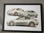 Alfa Romeo GT plakat wydruk prezent A3 42x30 cm limit 10 szt.