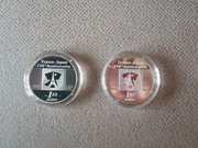 Monety 1 1/2 Euro Francja srebrne około 45 gram 