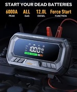 Yaber YA90 Jump Starter 6000A PowerBank PD 65W 99Wh Kompresor 160 PSI LED