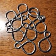 Ogniwo typ "S" 2mm haczyk zamknięty - 10 szt ocynk