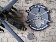 Naszywka Boeing AH-64D Apache Longbow gumowa rzep velcro