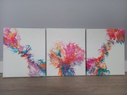 Obraz, abstrakcja, tryptyk