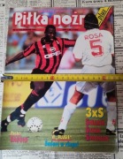 Piłka nożna 1995 okładka AC Milan plakat Roberto Baggio Wlochy