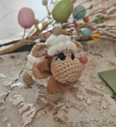 Brelok Owieczka Zawieszka Prezent Ozdoby Handmade Na Szydełku 