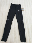 Spodnie getry leginsy sportowe  Nike r 34 xs czarne  