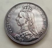 Korona 1887r. Wielka Brytania,  piękna  , duża,  oryginalna,