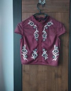 Piękny crop top M River Island crop top koronka i siateczka