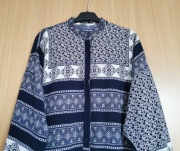 Koszula damska biało Granatowa boho