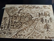 PIROGRAFIA WYPALANKA LIPA DESKA RĘKODZIEŁO POLECAM