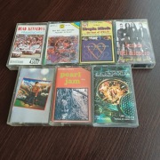 KASETY MAGNETOFONOWE - MUZYKA  ROCKOWA - 7 SZTUK -.