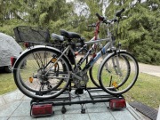 Zestaw Wakacyjny: Bagażnik THULE na hak + 2 Rowery Trekkingowe (28") 