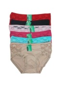 6x Majtki Damskie z Koronką 