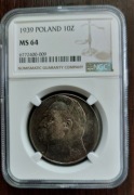 10 zł Piłsudski 1939 NGC MS64