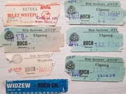 Zestaw biletów, lata 80 , Ruch Chorzów 31 szt.