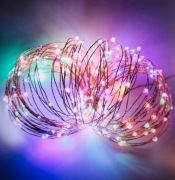 Kolorowe lampki LED diody na baterie