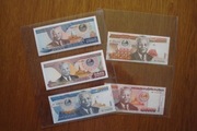 Laos zestaw banknotów 5 sztuki stan 1