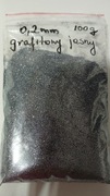 Brokat grafit jasny do ozdób,farb,lakierów 0,2mm