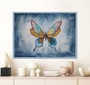 Akwarela Akwarelka Obraz pt. Fantazja ok. 21 x 30 cm, Motyl