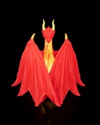 Ogień i Potęga! Lampa Stołowa "Lightwings" – Majestatyczny Czerwony Smok!