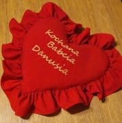 Poszewka  podusia falbanki dzień Babci dziadka 