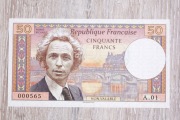 50 Franków Francja Pierre Richard projektu Mateja Gabrisa 2018 r UNC