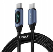Kabel Toocki USB-C do USB-C 100W 2m, 480Mb/s, wyświetlacz LCD