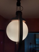 Lampa sufitowa drewniana PRL