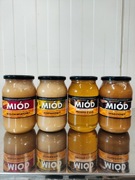 Miód zestaw 4.8kg 3+1GRATIS nektarowo-spadziowy rzepakowy fasolowy 