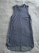 Elegancka niebieska sukienka w kwiatki kwiaty Dorothy Perkins 38 jak nowa