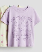 T-shirt dziewczęcy fioletowy H&M, 134/140