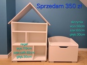 Regał i siedzisko/skrzynia na zabawki