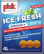 Zimowy płyn do spryskiwaczy 4 L zielone jabłko  bez smug alkohol -20 stopni