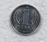 Moneta Niemcy DDR 1 PFENNIG FENIG 1977