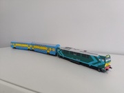 Model kartonowy pociąg lokomotywa spalinowa SP46 IC PKP Intercity BIPA