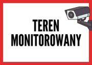 Tabliczka PCV "Teren monitorowany" A4