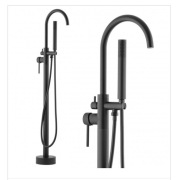 Bateria wannowa wolnostojąca czarna