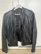 Promod Kurtka skórzana 36 naturalna skóra 