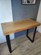 Biurko dębowe 100x50 cm, Blat z jednego kawałka drewna