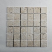 Mozaika beżowa kamienna trawertyn 