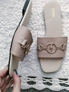 Klapki mule skóra naturalna ochnik