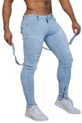jeansy TIGERxHORSE DENIM W32 L34 GUSS ICE BLUE ROMEY Denim Jean