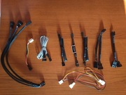 Zestaw rozgałęźników i reduktorów napięcia  3pin i 4pin do wentylatorów