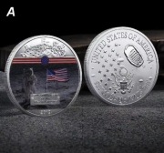 Monety pamiątkowe repliki w kolorze srebrnym – 6 szt