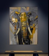 Obraz do salonu sypialni 78/58 cm STYL NOWOCZESNY SŁOŃ 