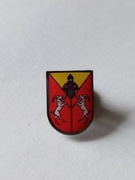 Herb gmina Dwikozy przypinka pin odznaka wpinka