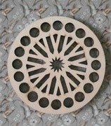 Baza dno koszyka spód koło 10cm makrama wzór 24kosz10