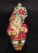 Duża bombka KOLĘDNIK szklana kształtka retro kształtki bańki vintage prl?