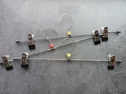 Metalowe wieszaki z klamrami solidne 50 SZTUK